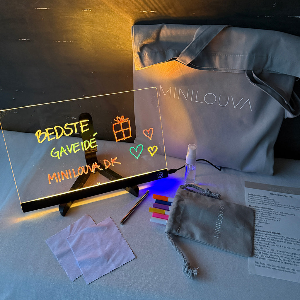 LYSBOARD | Tegnetavle med farveskiftende LED-lys