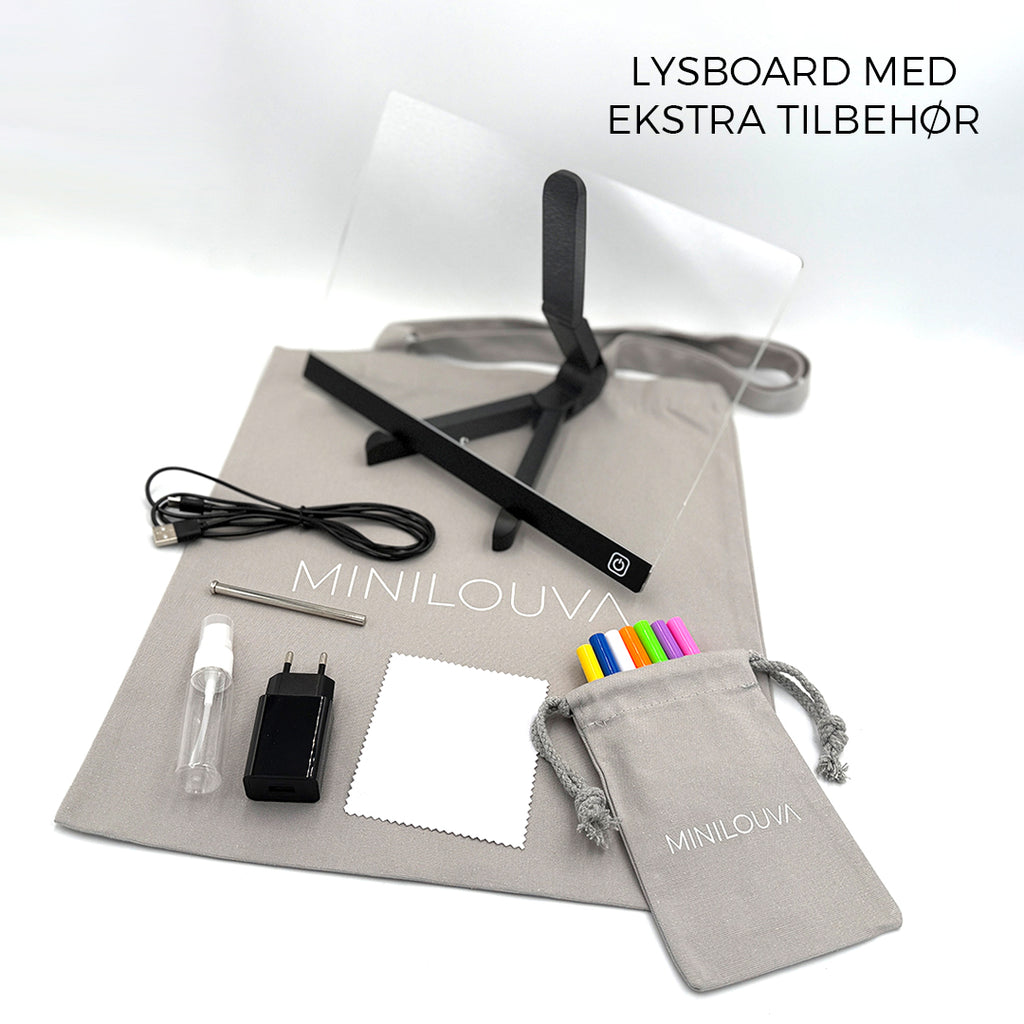 LYSBOARD | Tegnetavle med farveskiftende LED-lys