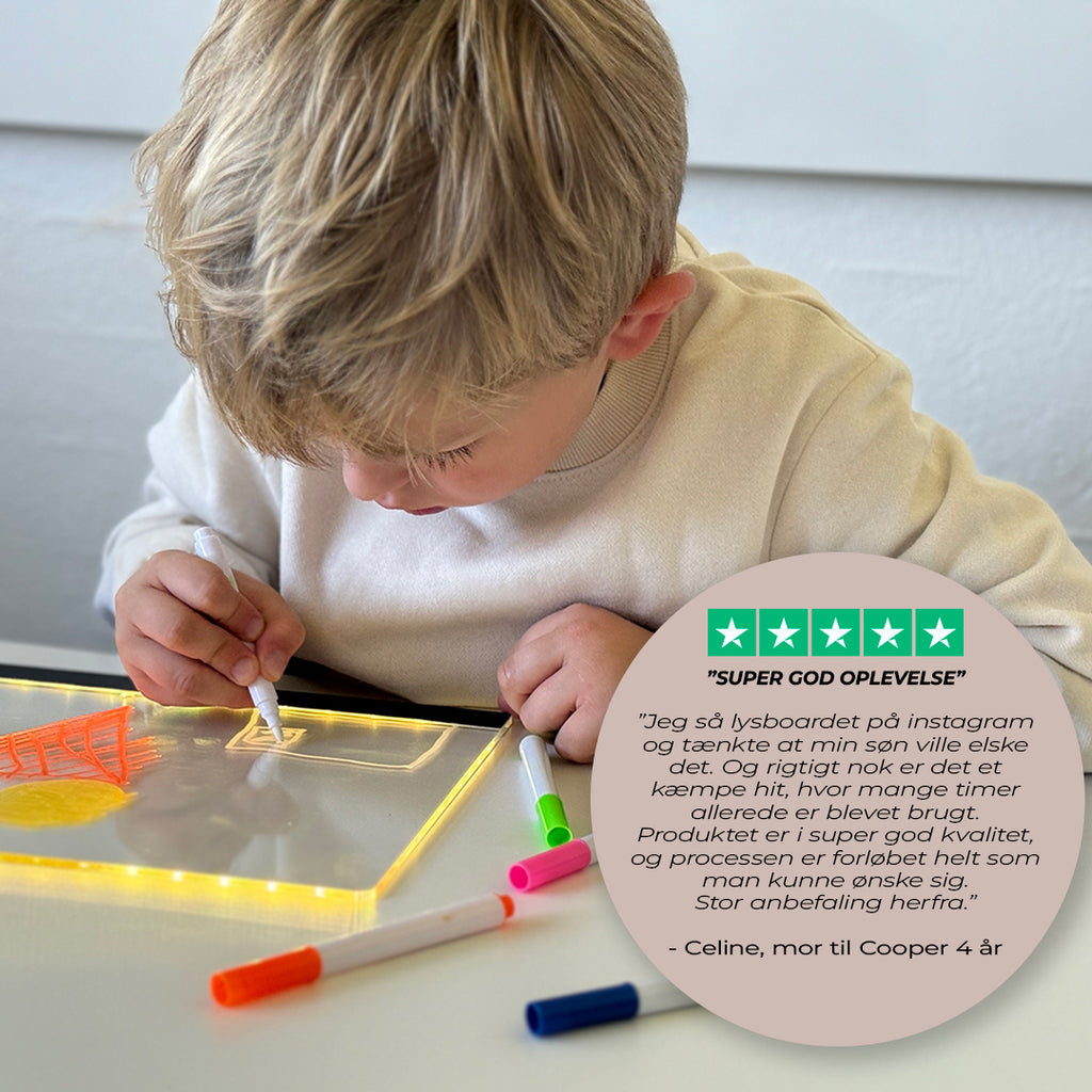 LYSBOARD med farveskiftende LED-lys